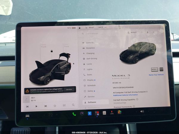 2018 TESLA MODEL 3 LONG RANGE/MID RANGE
