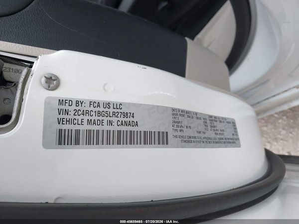 2020 CHRYSLER PACIFICA TOURING L — I9