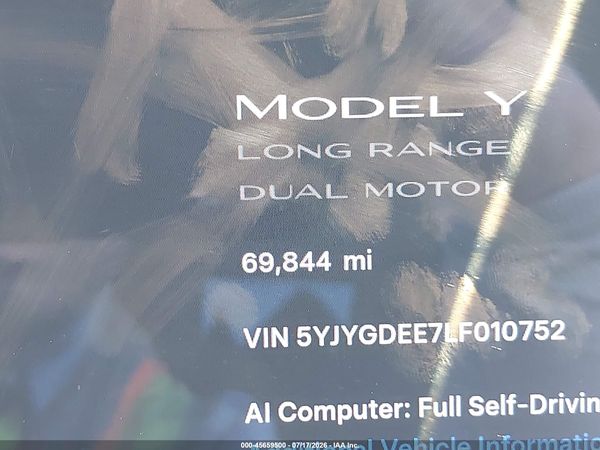 2020 TESLA MODEL Y