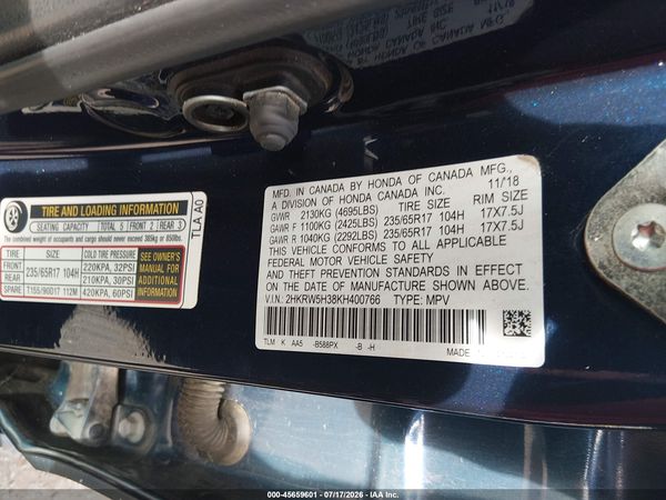 2019 HONDA CR-V LX