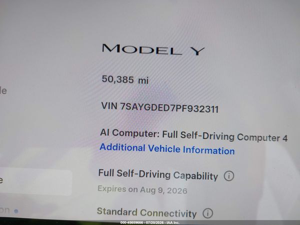 2023 TESLA MODEL Y RWD