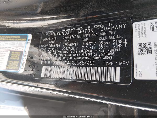 2018 HYUNDAI TUCSON SE