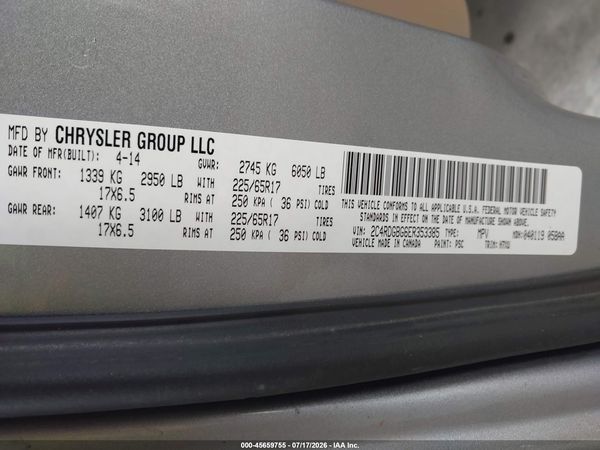2014 DODGE GRAND CARAVAN SE