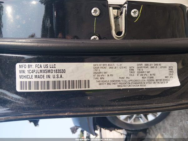 2021 JEEP CHEROKEE LATITUDE LUX FWD