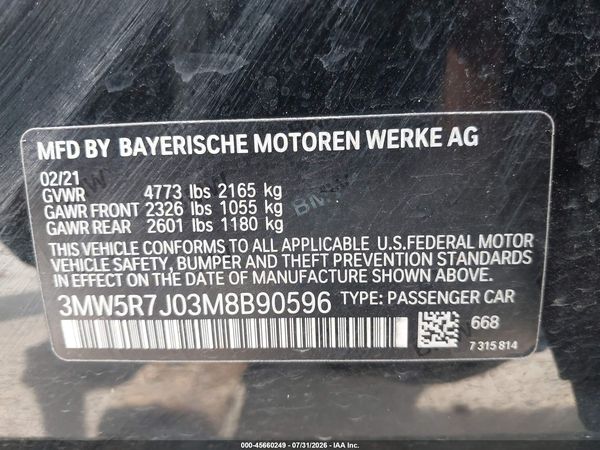 2021 BMW 330I XDRIVE