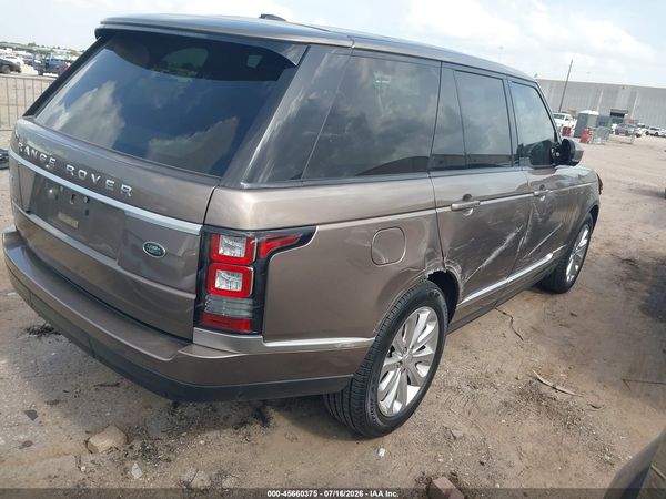 2015 LAND ROVER RANGE ROVER 3.0L V6 SUPERCHARGED HSE