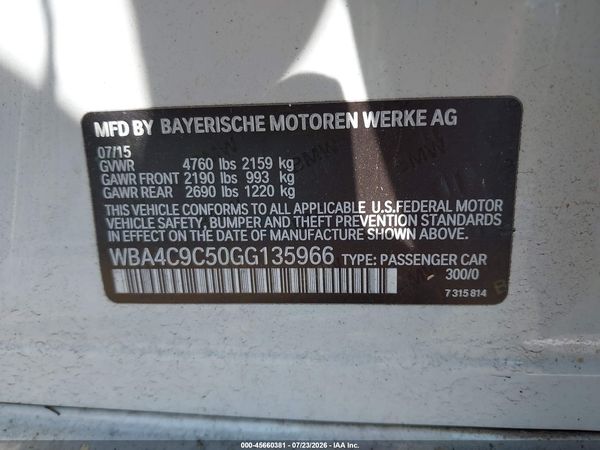 2016 BMW 428I GRAN COUPE XDRIVE