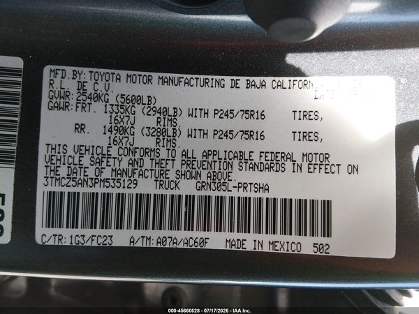 2023 TOYOTA TACOMA SR5 V6
