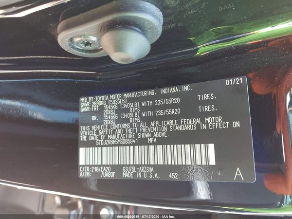 2021 TOYOTA HIGHLANDER XSE