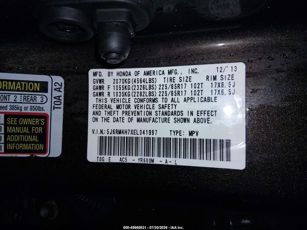 2014 HONDA CR-V EX-L