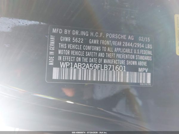 2015 PORSCHE MACAN S