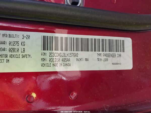 2020 DODGE CHARGER SCAT PACK RWD