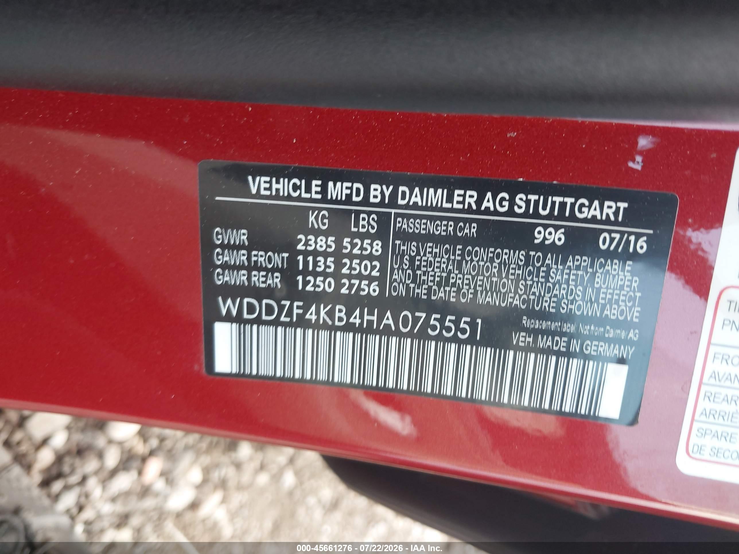 2017 MERCEDES-BENZ E 300 4MATIC