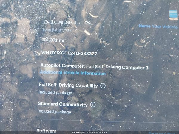 2020 TESLA MODEL X