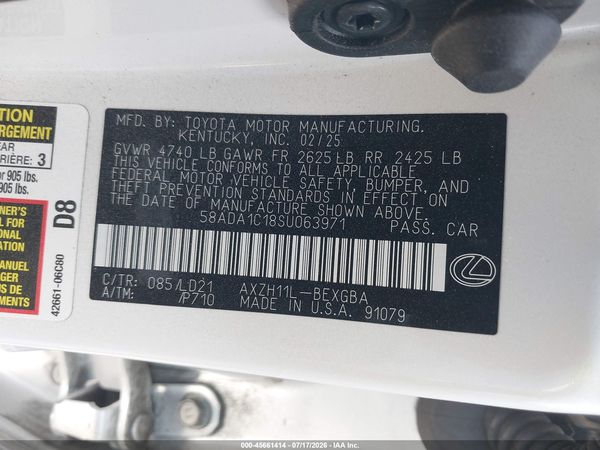 2025 LEXUS ES 300H 300h Premium