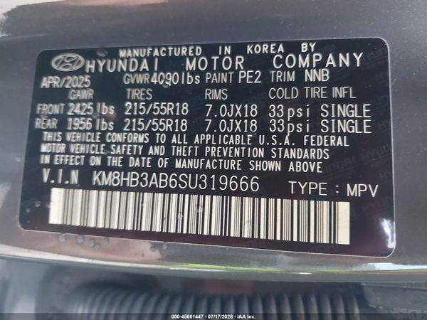 2025 HYUNDAI KONA SEL