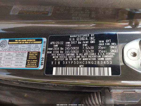 2022 KIA TELLURIDE SX — I9