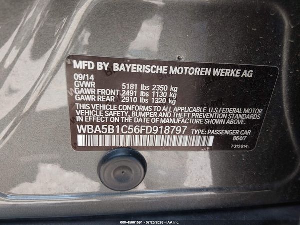 2015 BMW 535I