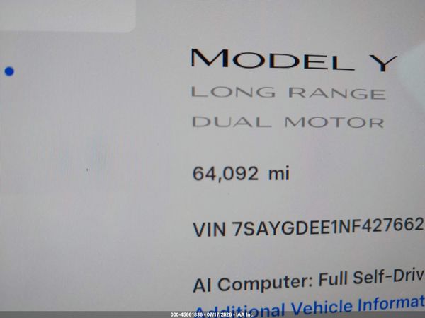 2022 TESLA MODEL Y