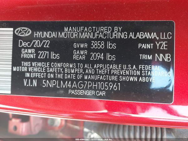 2023 HYUNDAI ELANTRA SEL