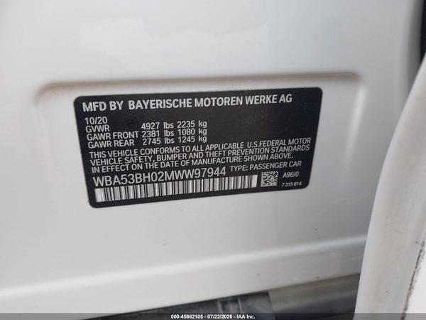 2021 BMW 530I