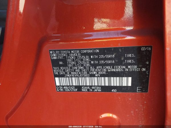 2016 TOYOTA RAV4 LIMITED