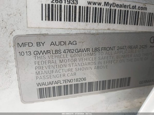 2014 AUDI A4 2.0T PREMIUM