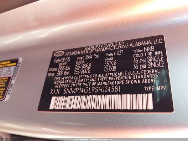 2025 HYUNDAI SANTA FE SE