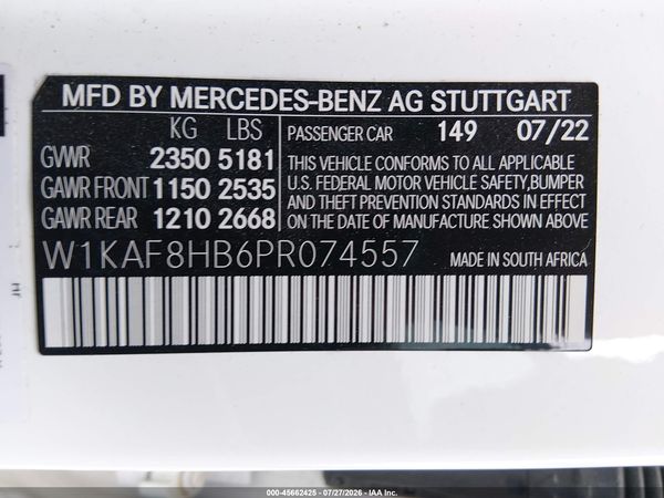 2023 MERCEDES-BENZ AMG C 43 4MATIC