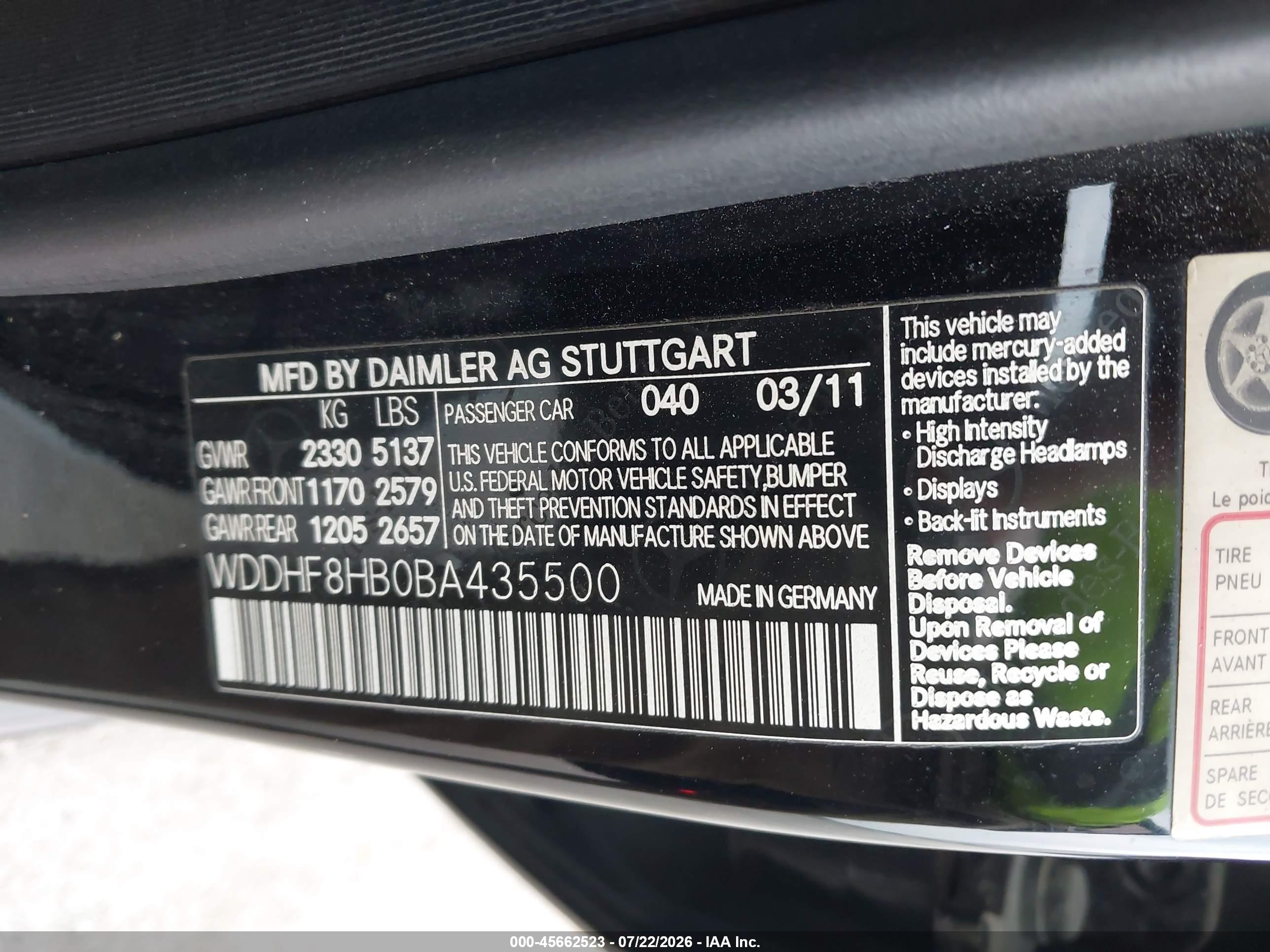 2011 MERCEDES-BENZ E 350 E350 4-MATIC