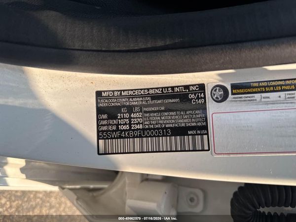 2015 MERCEDES-BENZ C 300 SPORT 4MATIC