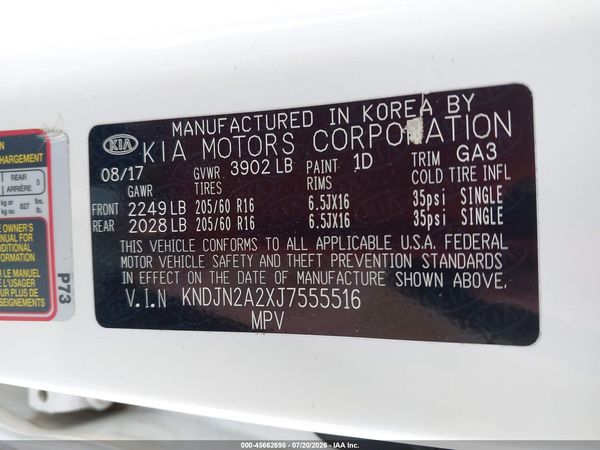 2018 KIA SOUL Base