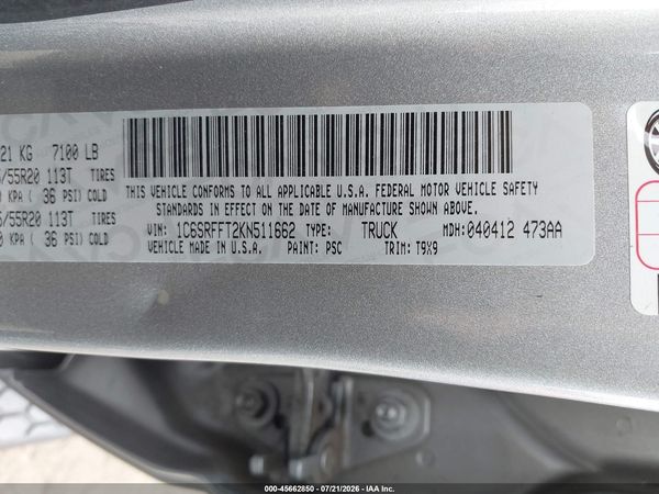 2019 RAM 1500