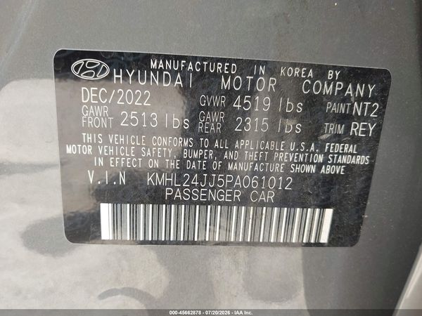2023 HYUNDAI SONATA HYBRID BLUE