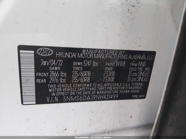 2022 HYUNDAI SANTA FE XRT
