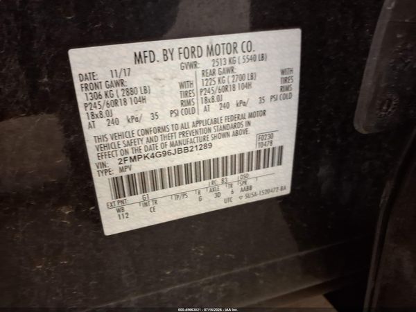2018 FORD EDGE SE