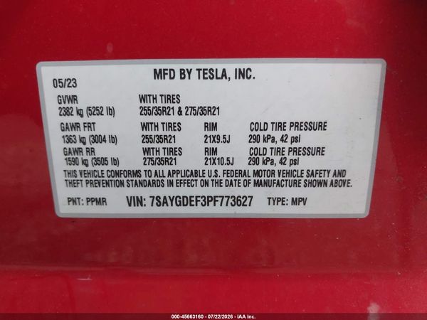 2023 TESLA MODEL Y