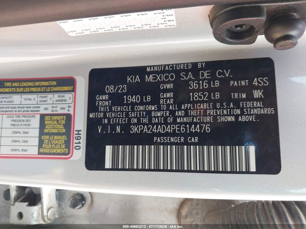 2023 KIA RIO S