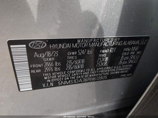 2023 HYUNDAI SANTA FE SE