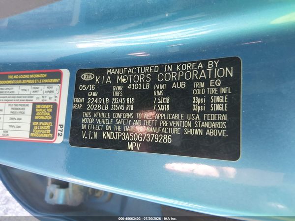 2016 KIA SOUL +