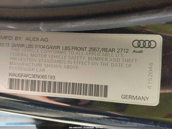 2014 AUDI A6 2.0T PREMIUM