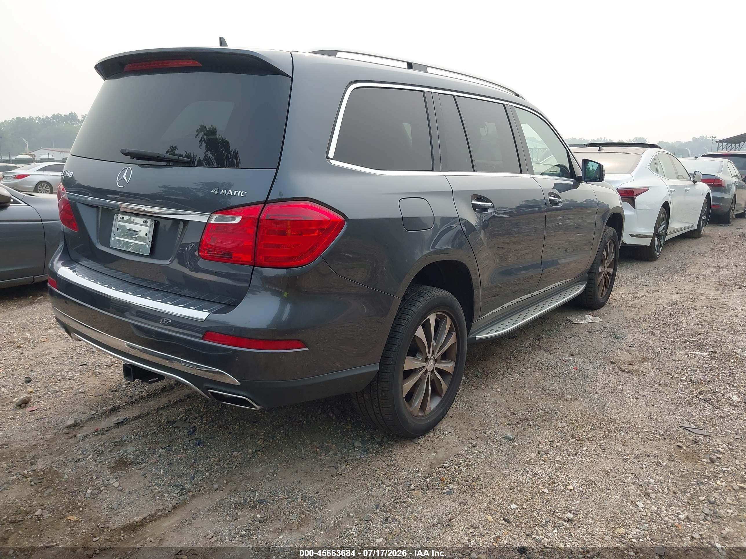 2013 MERCEDES-BENZ GL 450 GL450 4MATIC