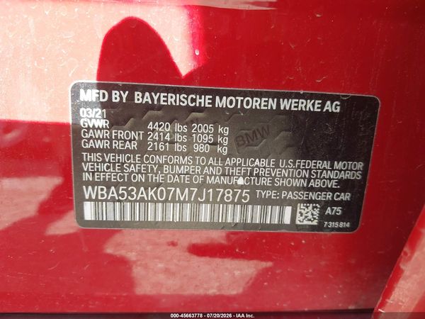 2021 BMW 228I GRAN COUPE SDRIVE