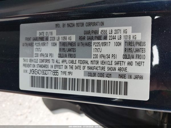 2016 MAZDA CX-5 TOURING