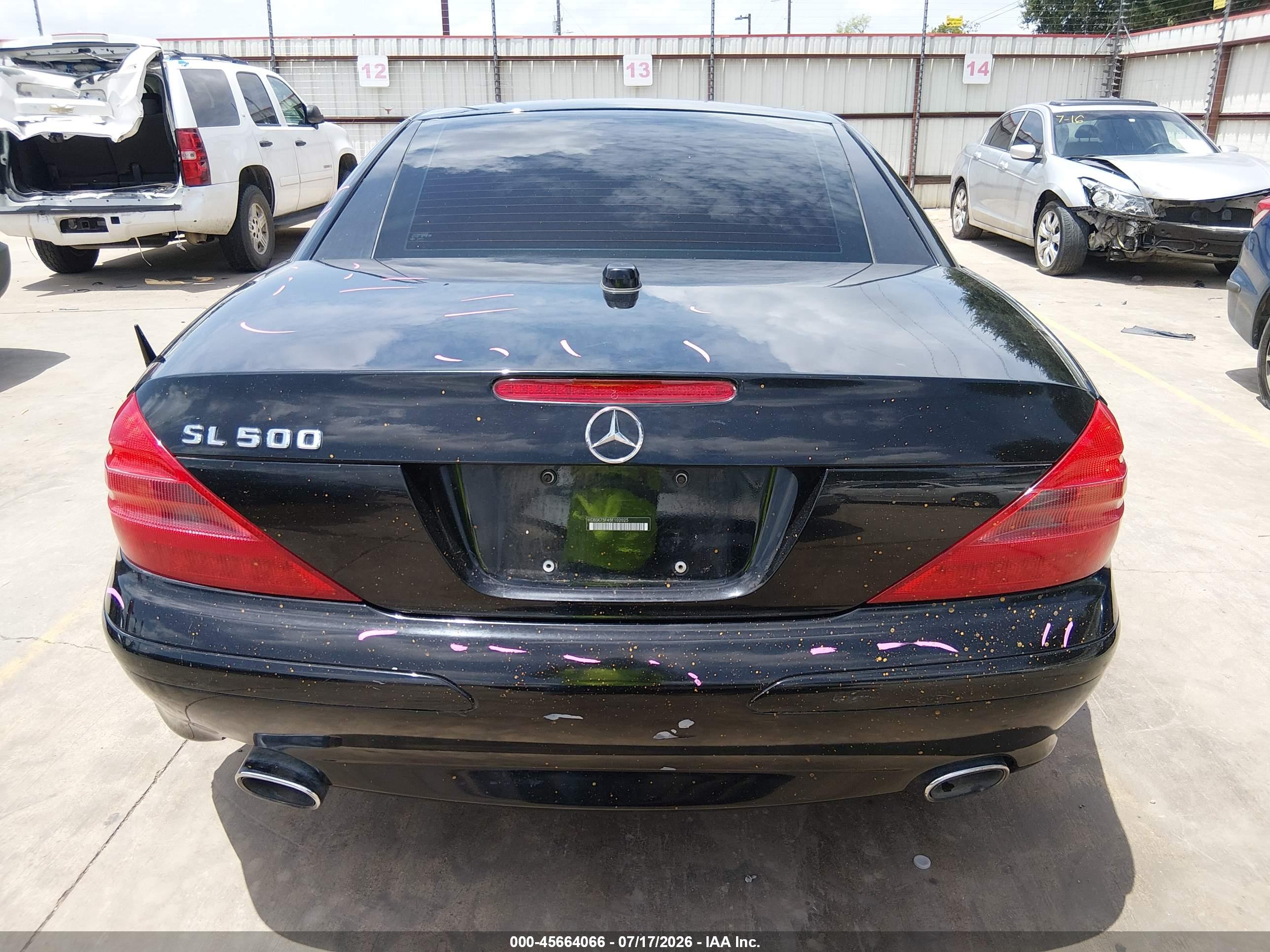 2005 MERCEDES-BENZ SL 500 SL500