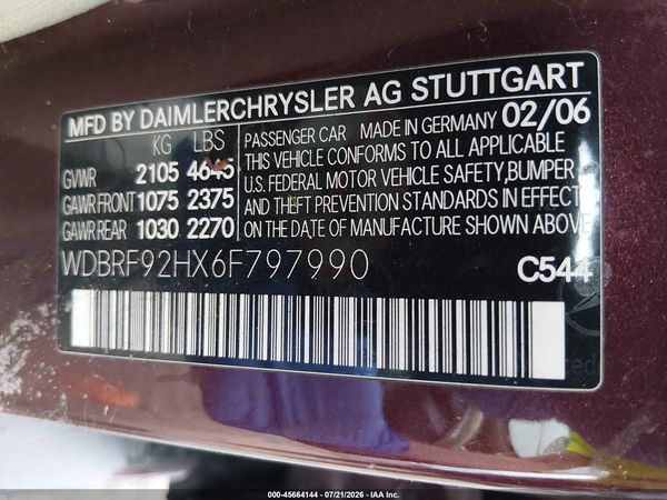 2006 MERCEDES-BENZ C 280 C280 4 MATIC