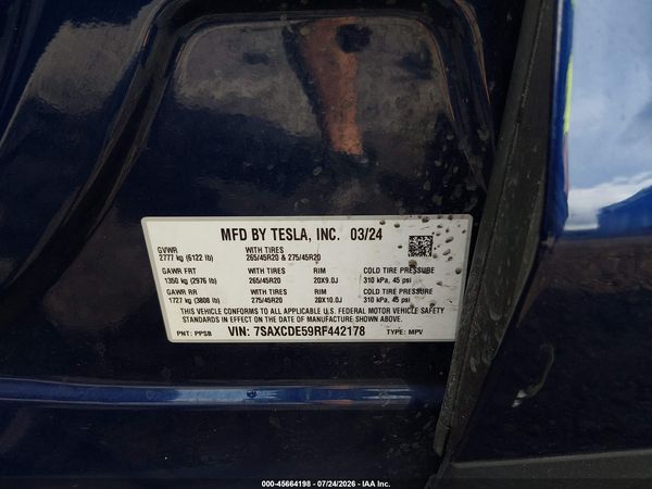 2024 TESLA MODEL X LONG RANGE