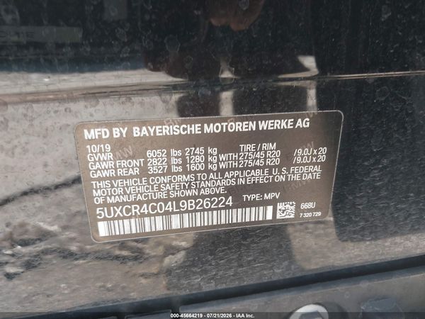 2020 BMW X5 SDRIVE40I