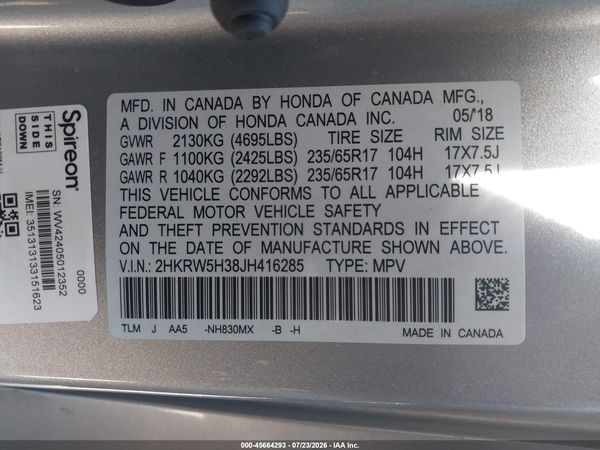 2018 HONDA CR-V LX