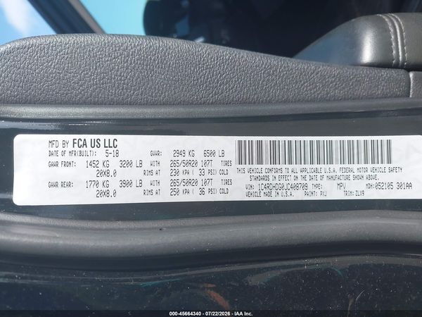 2018 DODGE DURANGO GT RWD